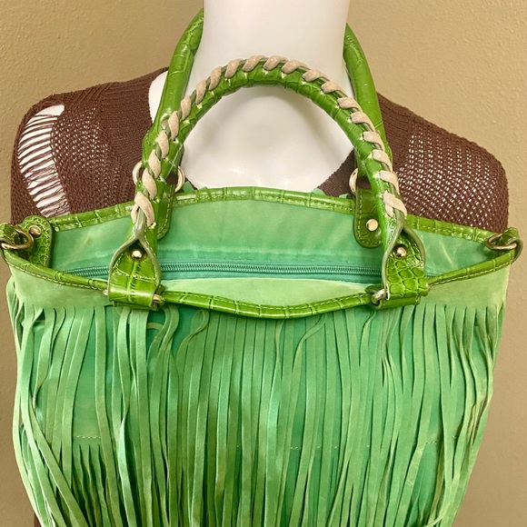 Fringe & Studs Suede Purse - Picture 9 of 13